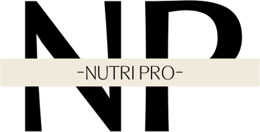 NutriPro Logo auf weißem Hintergrund