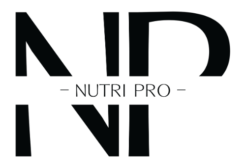 NutriPro Logo in Schwarz-Weiß